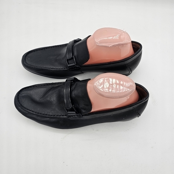 Steve Madden Palmir Mens Black Leather Bit Hardware Slip On Loafer Size 7 - Picture 7 of 11
